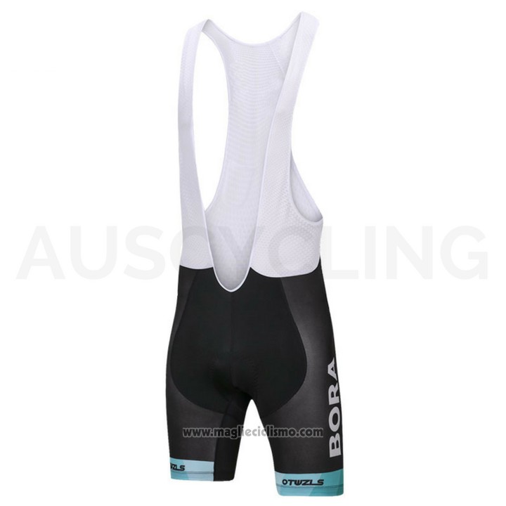 2018 Abbigliamento Ciclismo Bora Verde e Nero Manica Corta e Salopette